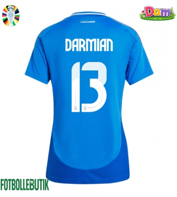Italien Matteo Darmian #13 Hemmatröja Kvinnor EM 2024 Kortärmad